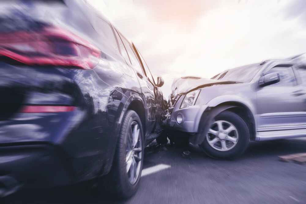 Car accident scene